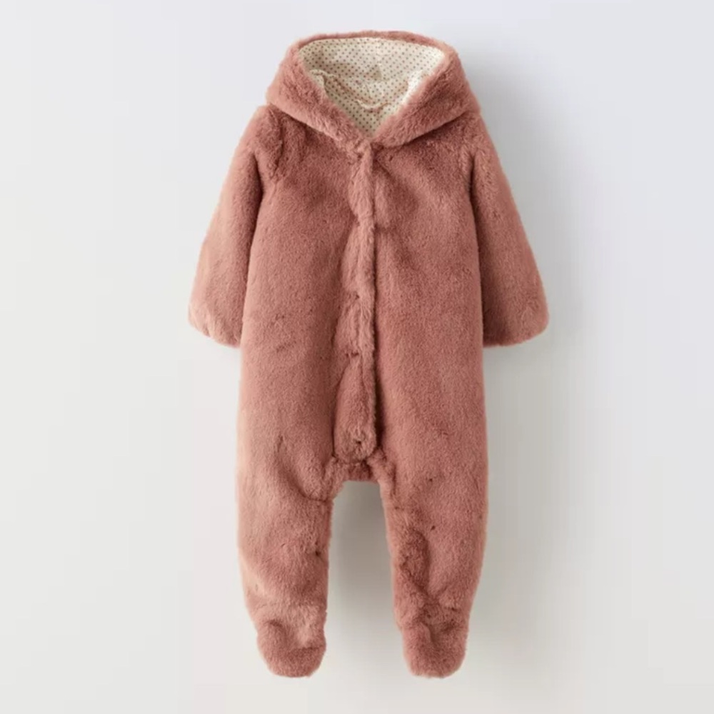 FAUX FUR ROMPER